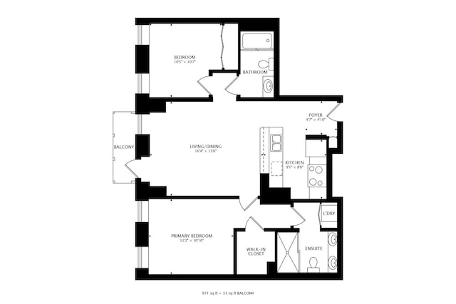 600 N Kingsbury St Unit 1612, Chicago, IL 60654 - floor plan