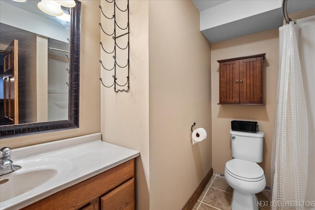 317 Plymouth Ct, Sycamore, IL 60178 - full bathroom featuring toilet, vanity, and tile patterned floors