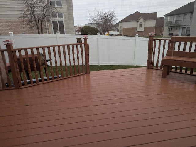 18507 Indie Ct, Hazel Crest, IL 60429 - wooden terrace featuring a fenced backyard