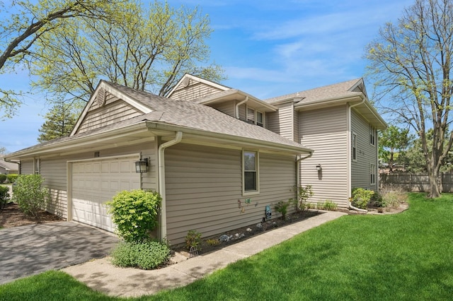 2806 Brindle Ct, Northbrook, IL 60062 - view of home's exterior with a shingled roof, a garage, and driveway