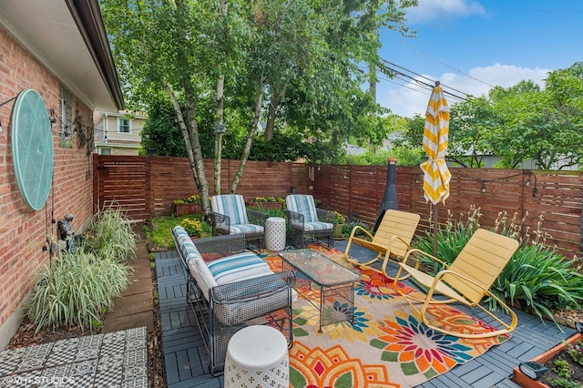 9835 Keeler Ave, Skokie, IL 60076 - fenced backyard with a patio