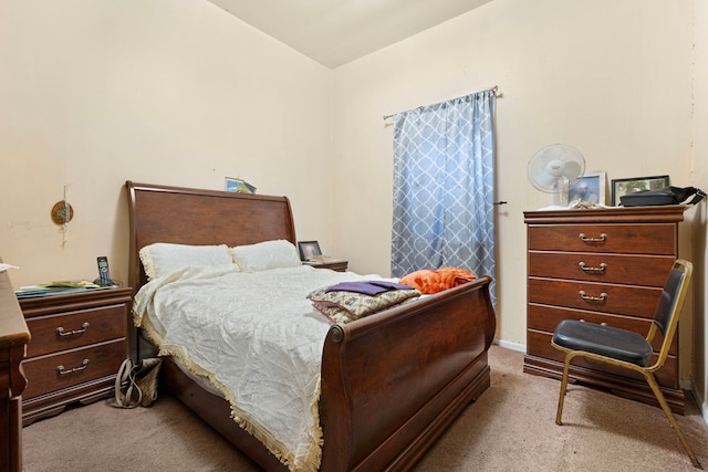 bedroom with carpet