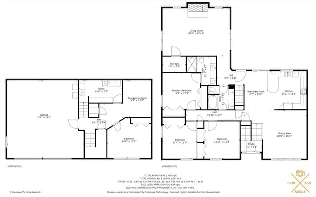 2 Woodland Dr, White Heath, IL 61884 - floor plan / room layout