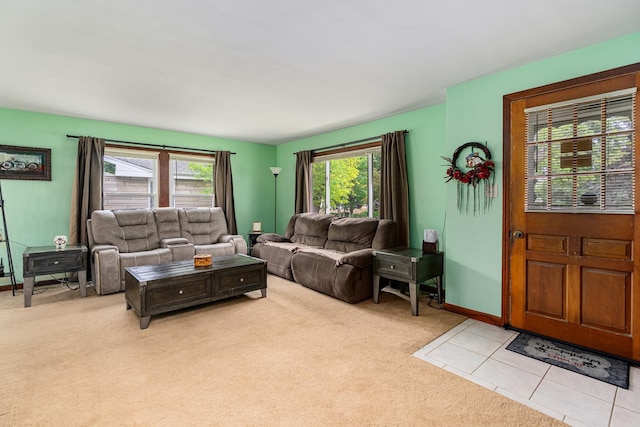 918 Dawes Ave, Joliet, IL 60435 - living area featuring light colored carpet and baseboards