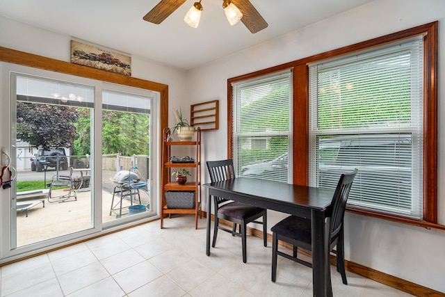 918 Dawes Ave, Joliet, IL 60435 - dining room featuring a ceiling fan
