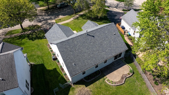 view from above of property