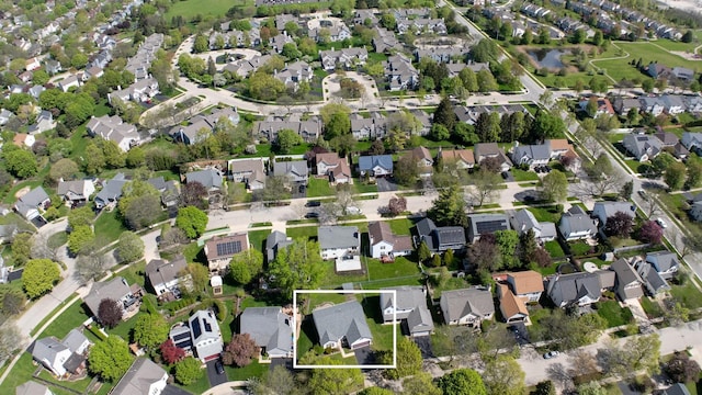 view of property location featuring nearby suburban area and property parcel outlined