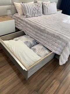 bedroom with wood finished floors