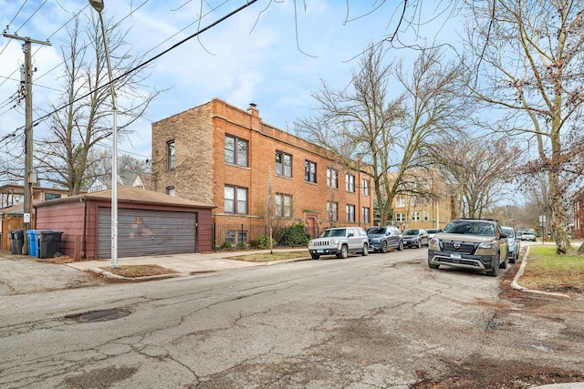 5014 N Oakley Ave Unit G, Chicago, IL 60625 - view of building exterior featuring a detached garage