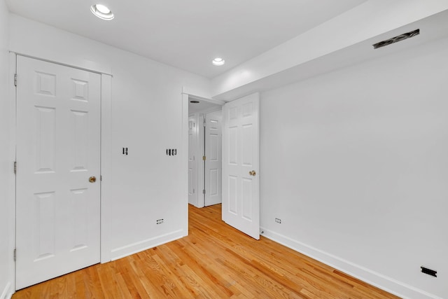 5014 N Oakley Ave Unit G, Chicago, IL 60625 - unfurnished bedroom with light wood-type flooring, baseboards, and recessed lighting