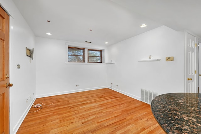 5014 N Oakley Ave Unit G, Chicago, IL 60625 - interior space with visible vents, baseboards, light wood finished floors, and recessed lighting