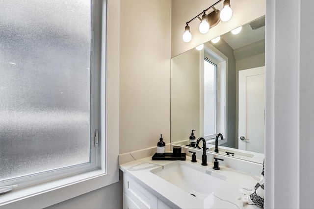 bathroom with vanity