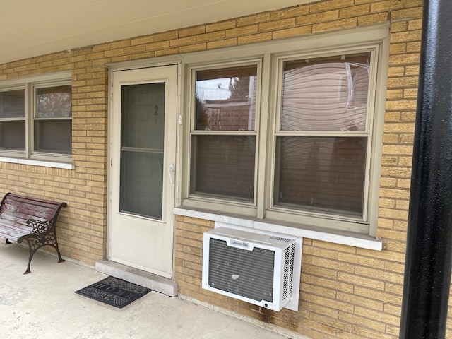 2336 Union St Unit 3, Blue Island, IL 60406 - view of exterior entry featuring heating unit and brick siding
