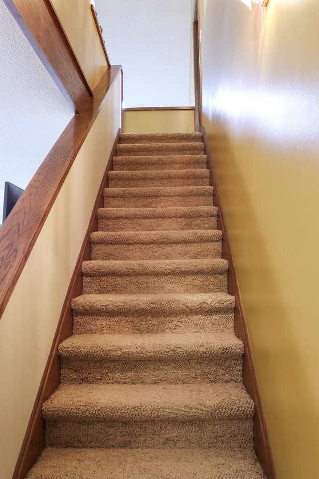 view of stairs