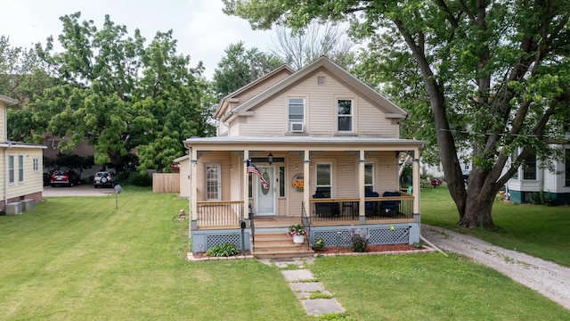 112 E Peru St, Princeton, IL 61356 - view of front of home featuring a porch and a front lawn
