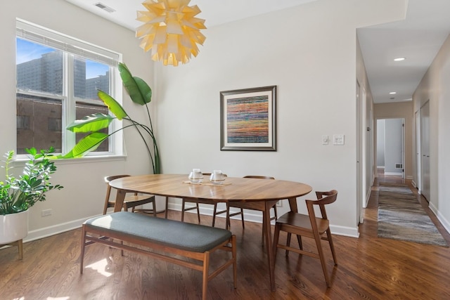 625 W Patterson Ave Unit 3E, Chicago, IL 60613 - dining area with wood finished floors, baseboards, and recessed lighting