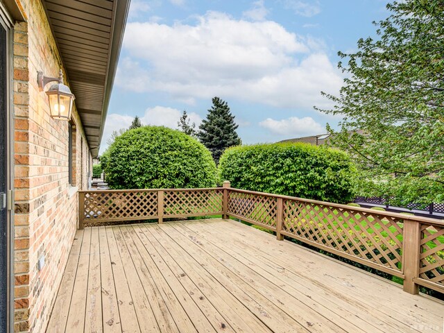 165 Fairfield Dr Unit 35B, New Lenox, IL 60451 - view of wooden deck