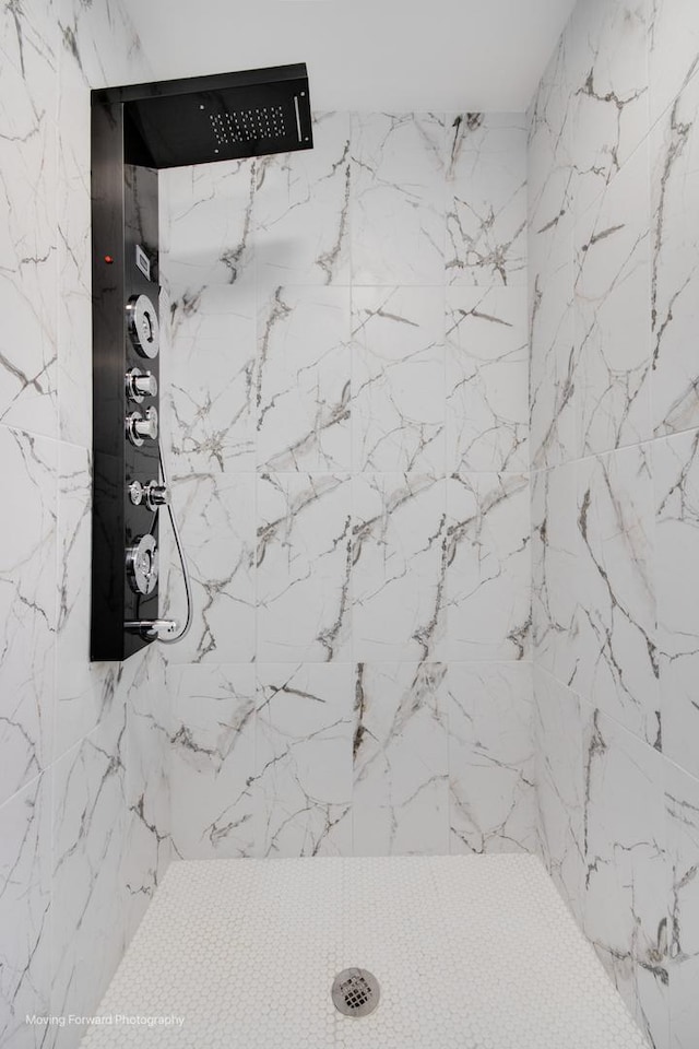 full bathroom with walk in shower