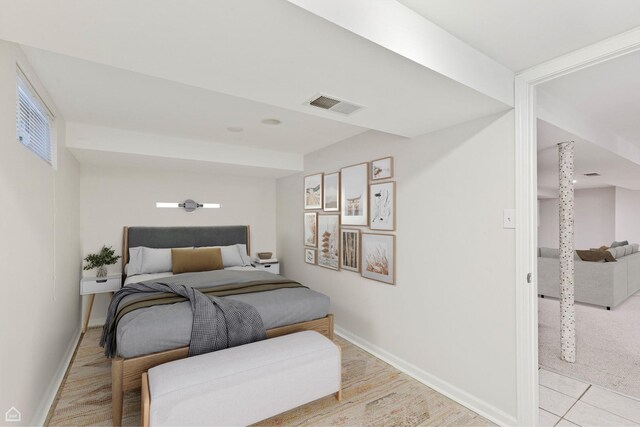 5753 S Moody Ave, Chicago, IL 60638 - bedroom featuring visible vents and baseboards