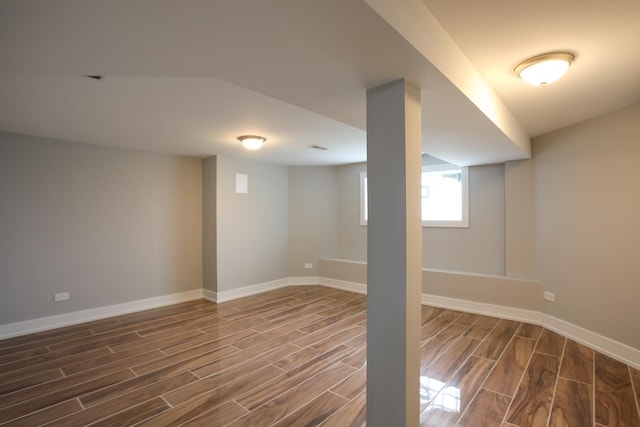 9046 S Racine Ave, Chicago, IL 60620 - basement with baseboards and wood finish floors