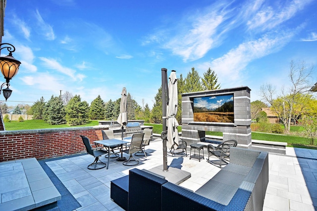 22328 N Prairie Ct, Kildeer, IL 60047 - view of patio featuring outdoor dining area and exterior bar