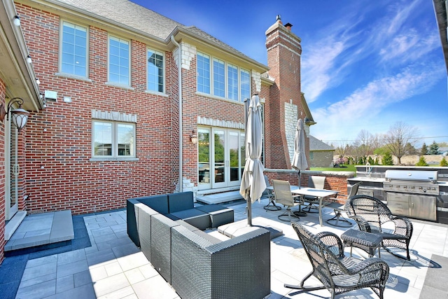 22328 N Prairie Ct, Kildeer, IL 60047 - view of patio / terrace featuring outdoor lounge area, a grill, and outdoor dining space