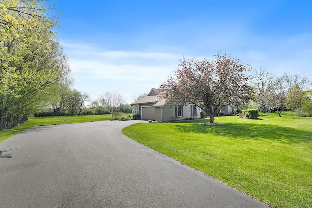 view of street with aphalt driveway