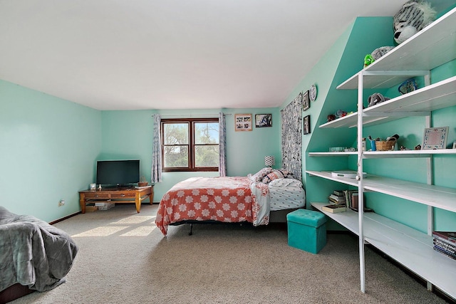 bedroom with carpet floors
