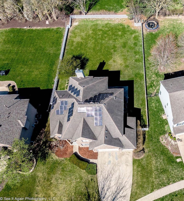 drone / aerial view