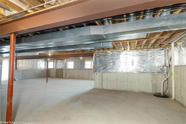 view of basement