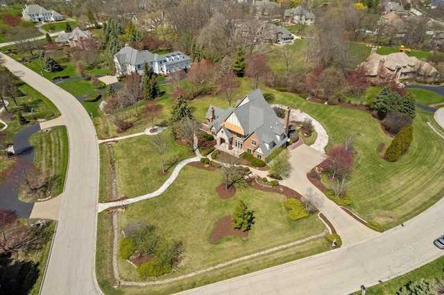 birds eye view of property featuring a residential view