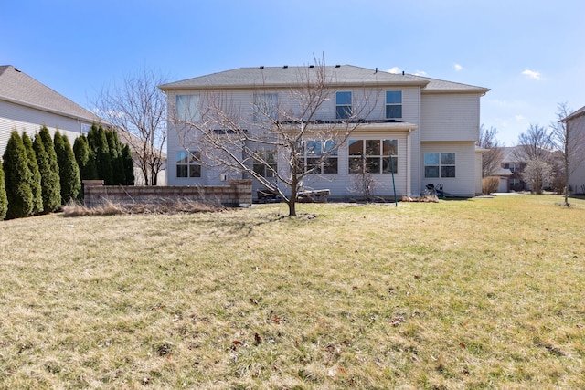 1866 Snead St, Bolingbrook, IL 60490 - back of property with a lawn