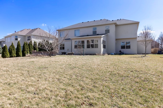 1866 Snead St, Bolingbrook, IL 60490 - back of house with a lawn
