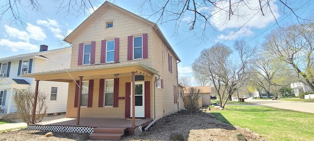 traditional home with a porch