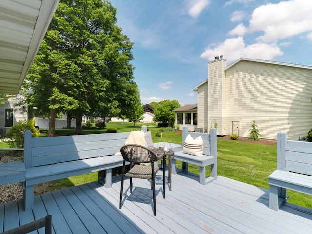 608 Cheshire Dr, Bloomington, IL 61704 - deck with a yard