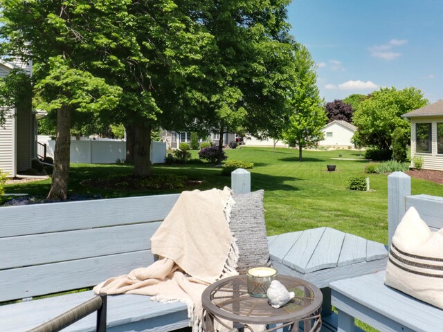 608 Cheshire Dr, Bloomington, IL 61704 - view of patio with a deck