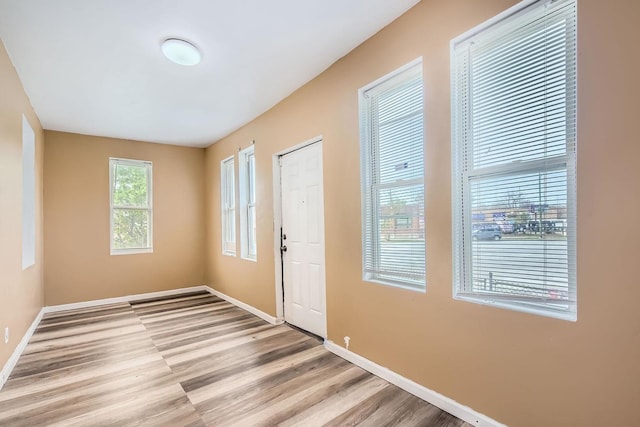 8151 S Bennett Ave, Chicago, IL 60617 - foyer entrance featuring baseboards and light wood finished floors
