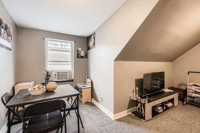 8151 S Bennett Ave, Chicago, IL 60617 - dining room with carpet, baseboards, and cooling unit