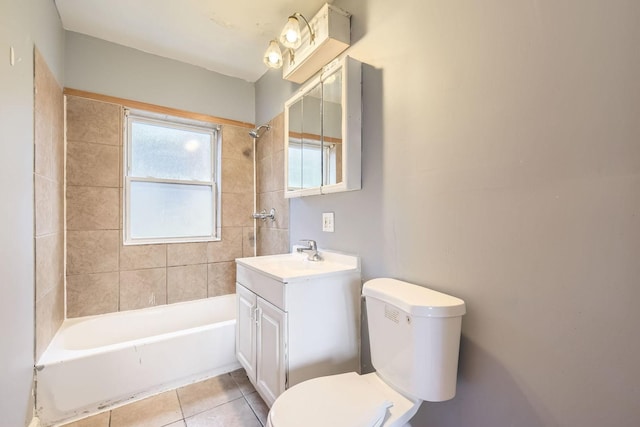 8151 S Bennett Ave, Chicago, IL 60617 - full bathroom featuring tile patterned floors, vanity, toilet, and a wealth of natural light