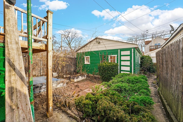 2225 S Kirkland Ave, Chicago, IL 60623 - exterior space featuring fence and an outdoor structure