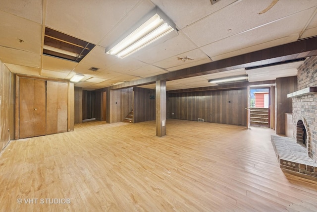 below grade area with washer and clothes dryer