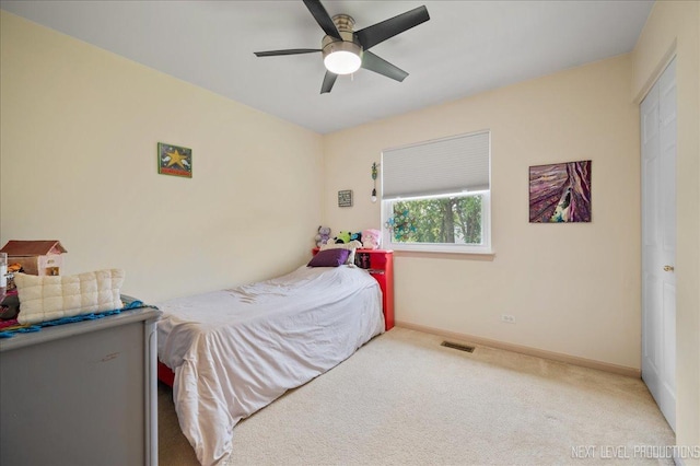 19 Vernon Ct, South Elgin, IL 60177 - bedroom with carpet and ceiling fan