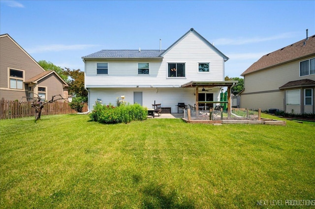19 Vernon Ct, South Elgin, IL 60177 - back of house featuring a patio and ceiling fan