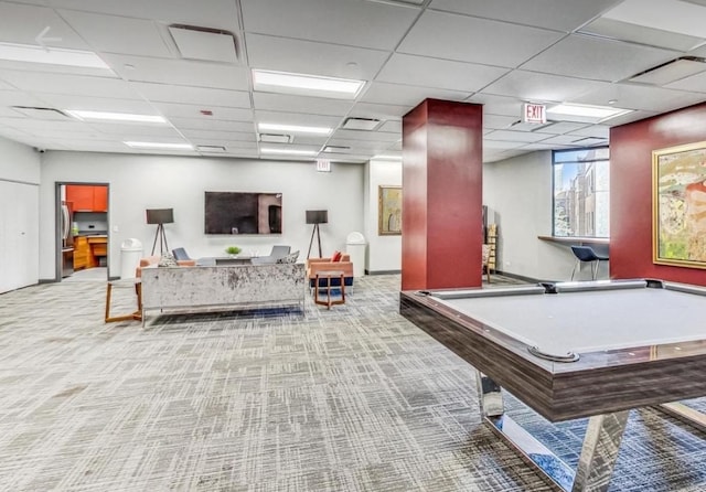 3660 N Lake Shore Dr Unit 711, Chicago, IL 60613 - playroom featuring a paneled ceiling and carpet floors