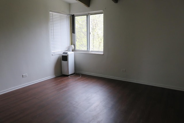 1921 W Hood Ave Unit 3B, Chicago, IL 60660 - empty room featuring baseboards and dark wood-style floors