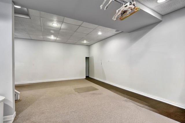 13344 S Stephen Dr, Palos Park, IL 60464 - empty room featuring a paneled ceiling, recessed lighting, and carpet