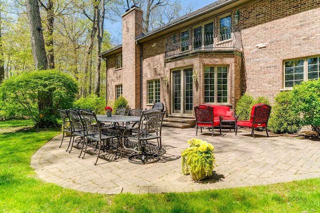 14705 W Mayland Villa Rd, Lincolnshire, IL 60069 - view of patio / terrace with entry steps