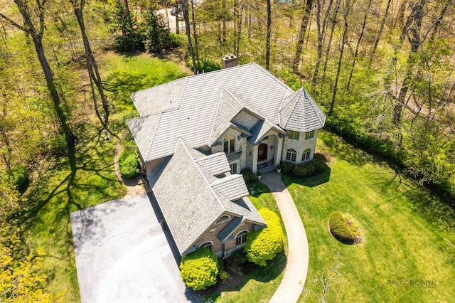 14705 W Mayland Villa Rd, Lincolnshire, IL 60069 - aerial view of property and surrounding area