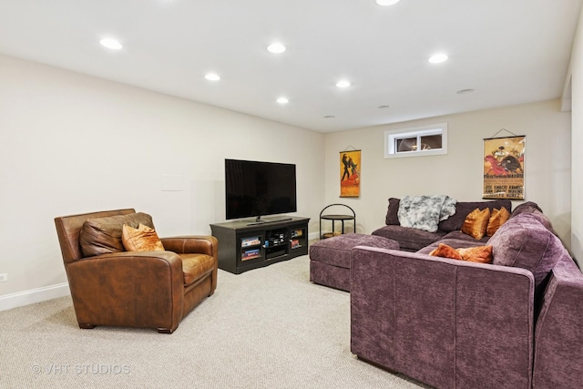 1149 Scott Ave, Winnetka, IL 60093 - living room featuring recessed lighting and light colored carpet