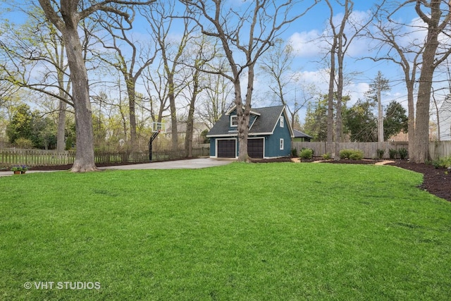 1149 Scott Ave, Winnetka, IL 60093 - view of yard featuring concrete driveway and fence private yard